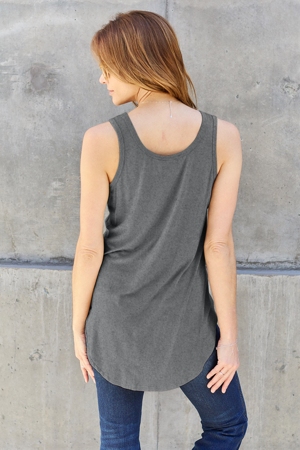 Basic Bae Full Size Round Neck Tank - NeoKira Unlimited