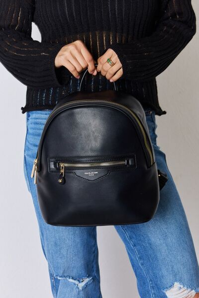 David Jones PU Leather Backpack - NeoKira Unlimited
