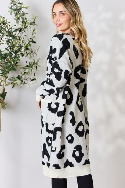 BiBi Leopard Open Front Cardigan - NeoKira Unlimited