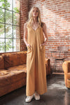 Ces Femme V-Neck Sleeveless Wide Leg Jumpsuit Jumpsuits Trendsi   