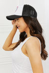 Fame Trucker Hat in Black Caps Trendsi   