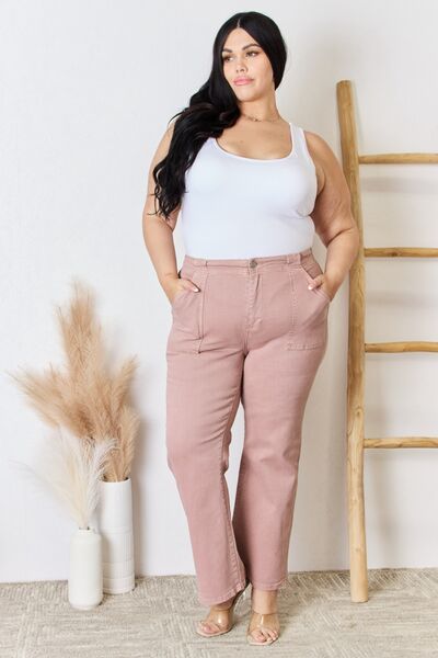 RISEN Full Size High Rise Ankle Flare Jeans - NeoKira Unlimited