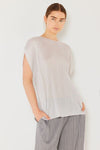 Marina West Swim Rib Pleated Oversized Dolman Sleeve Top Top Trendsi Light Gray One Size 