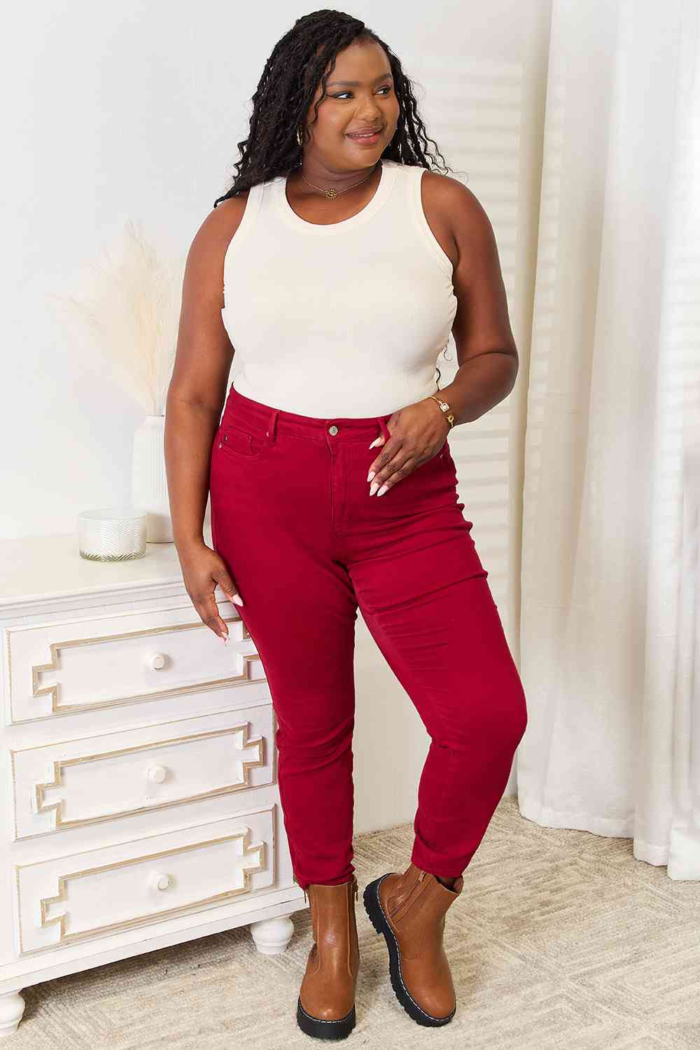 Basic Bae Full Size Round Neck Tank - NeoKira Unlimited