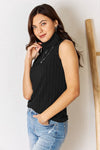 Basic Bae Full Size Ribbed Turtleneck Tank Top Trendsi   